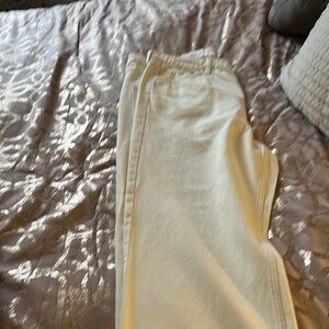 H&M Cream Flare & Wide Leg Jeans